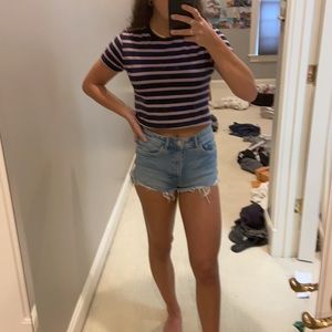 Brandy Melville Striped Baby Tshirt